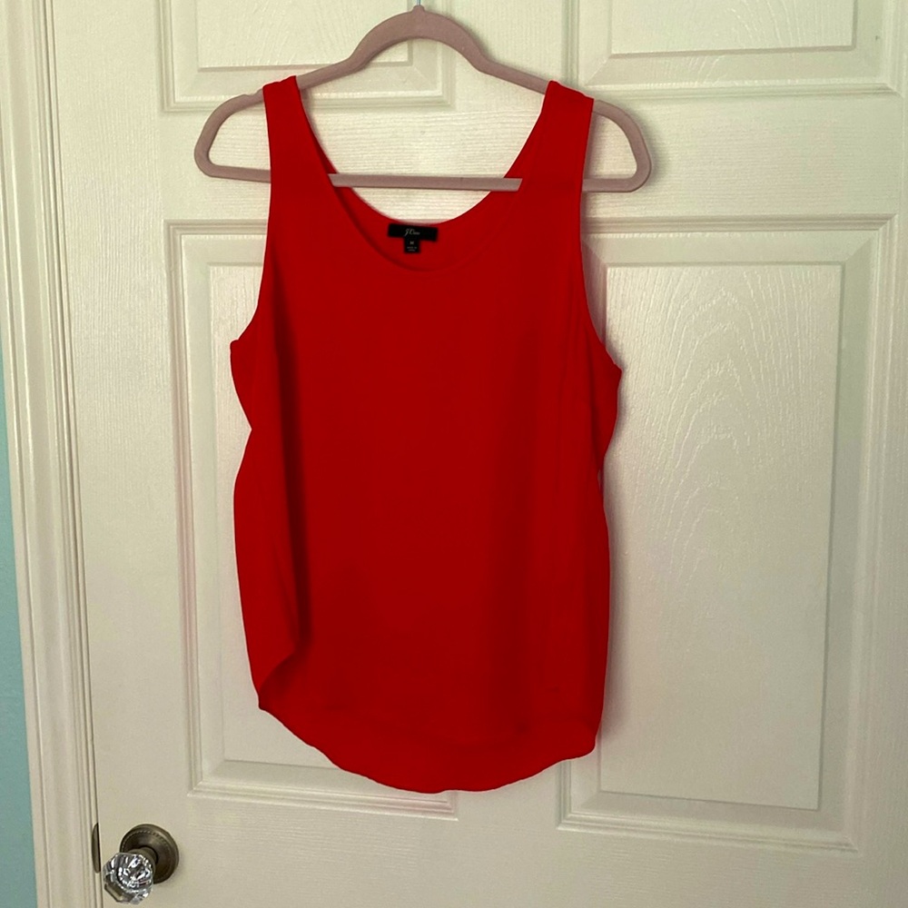 Sleeveless woman’s top JCrew orange Medium